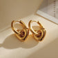 Aretes estilo huggies corazón estrella casual