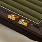 Anillo rectangular con piedras corazón cristal casual formal