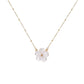 Collar flor mini estilo perla casual