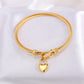 Pulsera con candado de corazón básica