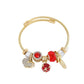 Pulsera charms diversos estilos colores tendencia