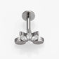 Piercings de titanio estilos varios casual formal tendencia