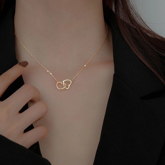 Collar básico de corazones casual formal romántico