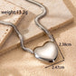 Collar corazón estilo chunky mediano tendencia
