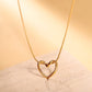 Collar dije elegante corazón casual tendencia