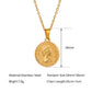 Collar dije moneda vintage moneda casual