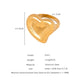 Anillo chunky corazón grande tendencia básico