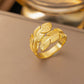 Anillos ajustables estilos variados casual formal