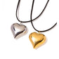 Collar ajustable corazón chunky de lazo