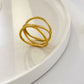 Anillos simples geométricos básico tendencia