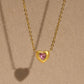 Collar de corazón con circonia romántico casual formal