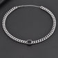 Juego collar pulsera cadena chunky con piedra negra