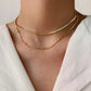 Collares básicos cadenas dorado casual formal