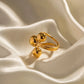 Anillo esferas varias elegante básico