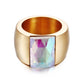 Anillo estilo chunky con zirconia casual formal