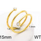 Anillo resorte simple elegante tendencia