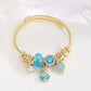 Pulsera charms diversos estilos colores tendencia