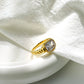 Anillo estilo vintage piedra cristal colores varios