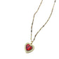 Collar con dije romántico tendencia casual