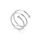 Anillo resorte simple elegante tendencia