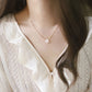 Collar flor mini estilo perla casual
