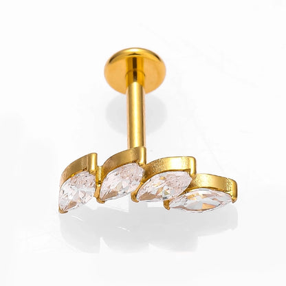 Piercings de titanio estilo naturaleza diseños varios