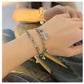 Pulsera estilo charms corazones tendencia básica doble