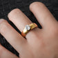 Anillos elegantes estilo chunky casual