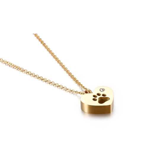 Collar dije huellita perro gato casual básica