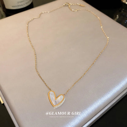 Collar de corazón romántico casual elegante