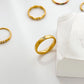 Anillos casuales básicos tendencia simples con mini piedras