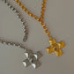 Collar de cruz estilo chunky casual tendencia
