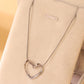 Collar dije elegante corazón casual tendencia