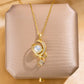 Collar dije elegante corazón casual tendencia