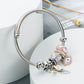 Pulseras charms plateada tendencia