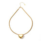 Collar corazón estilo chunky mediano tendencia