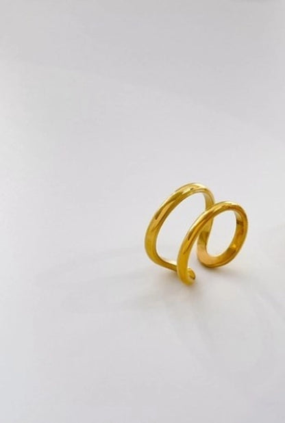 Anillos simples geométricos básico tendencia