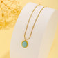 Collar básico con piedras colores neutros tendencia casual