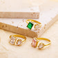 Anillo circonia romántico colores varios
