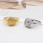 Anillo ángel retro vintage chunky tendencia básico