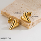 Aretes de corazón estilo básico simple casual