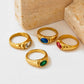 Anillos estilo vintage con circonia diseños varios