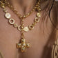 Collar de cruz estilo chunky casual tendencia