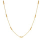 Collar con mini esferas dorado casual tendencia básico