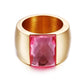 Anillo estilo chunky con zirconia casual formal