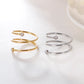 Anillo resorte simple elegante tendencia