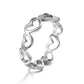Anillo corazones romántico básico simple
