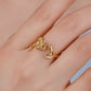 Anillo en forma de rosa casual elegante