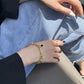 Pulsera doble en tendencia cadena charms