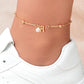 Tobillera con inicial casual tendencia